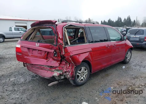 2006 Honda Odyssey Ex-L z USA, uszkodzony, nr VIN 5FNRL386X6B408623